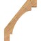 Ekena Millwork 5 1/2"W x 32"D x 40"H Merced Smooth Knee Brace, Western Red Cedar BRC06X32X40MRC00SWR - alternate 2